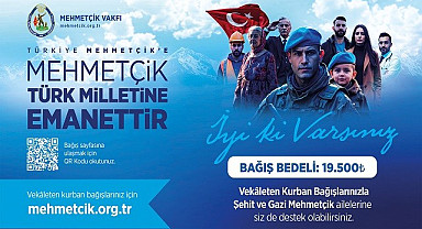 TSK MEHMETÇİK VAKFI, VEKÂLETEN KURBAN BAĞIŞLARINI KABUL EDİYOR