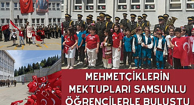 MEHMETÇİKLERİN MEKTUPLARI SAMSUNLU ÖĞRENCİLERLE BULUŞTU