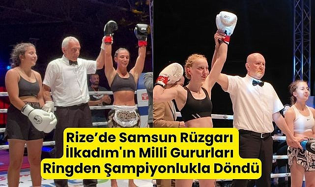 Tuğbanur Kıvrak ve Devrim Aydın profesyonel kickboks gecesinde şampiyon oldu