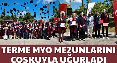 Terme MYO Mezunlarını Coşkuyla Uğurladı