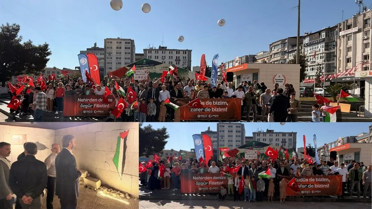 Samsun Cumhuriyet Meydanı’ndan Gazze Çağrısı: Filistin Sahipsiz Değildir Samsun Cumhuriyet Meydanı’ndan Gazze Çağrısı: Filistin Sahipsiz Değildir