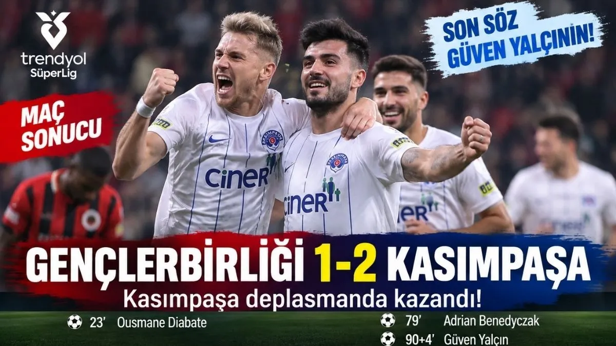 Gençlerbirliği Kasımpaşa Maç Sonucu: Kasımpaşa Son Dakikada Kazandı!