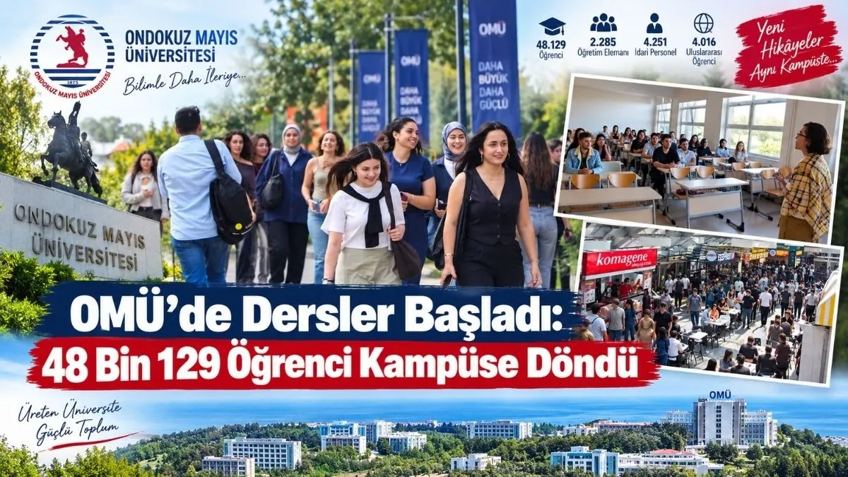 Samsun’da Üniversite Heyecanı: OMÜ’de 48 Bin 129 Öğrenci İçin İlk Ders