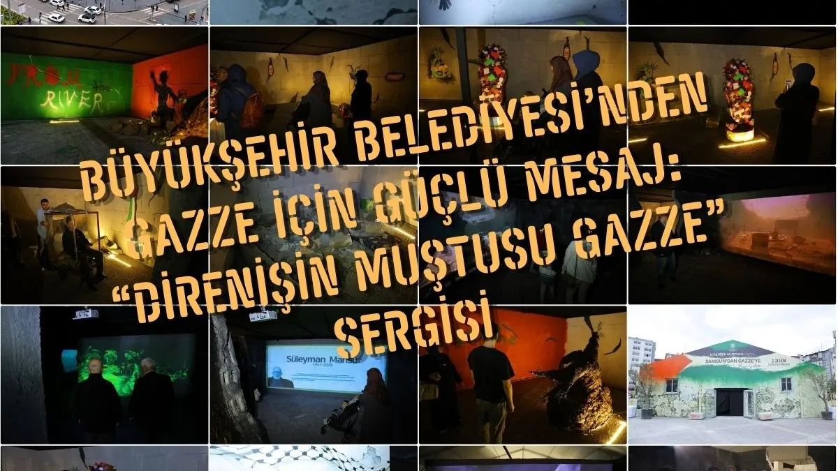 Samsun'dan Gazze için güçlü bir mesaj : Direnişin Muştusu Gazze