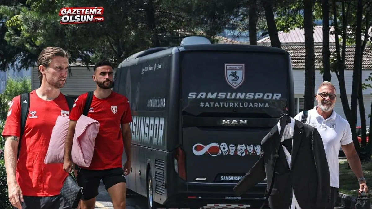 Samsunspor, Çaykur Rizespor maçı hazırlıklarını tamamladı, Rize'ye hareket etti!