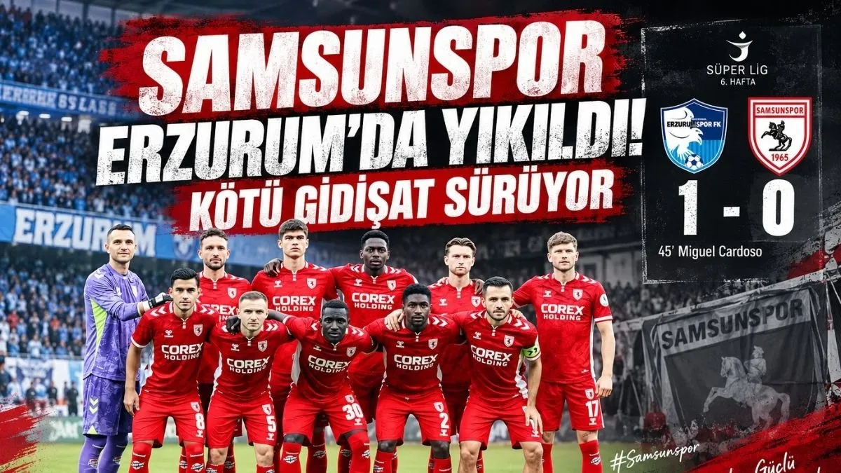 Samsunspor’un Erzurum’da Yüzü Gülmedi, Samsunspor Erzurumspor maç fotoğrafları