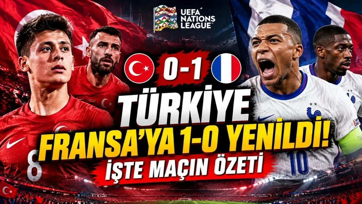 Türkiye Fransa maç özeti | UEFA Uluslar Ligi Türkiye Fransa maçı özeti | Türkiye Fransa Maç Sonucu: 0-1