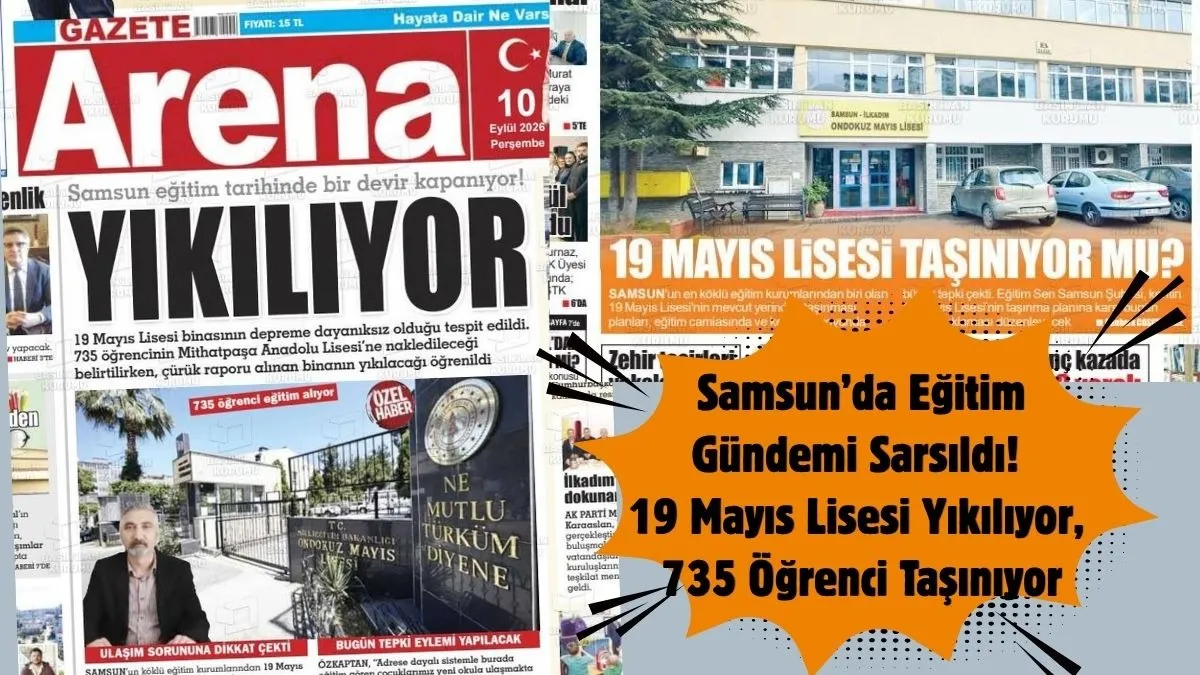 19 Mayıs Lisesi’nde Deprem Raporu Sonrası Kritik Karar! 19 Mayıs Mezunlar Derneği eylem yapacak
