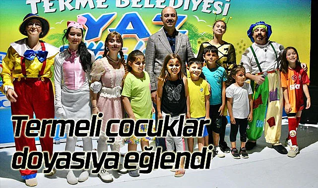 Termeli çocuklar doyasıya eğlendi