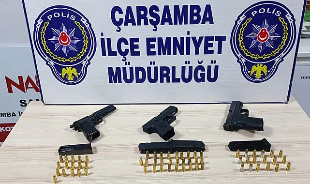 Samsun'da hayalet tabanca yakalandı! Samsun Haberleri