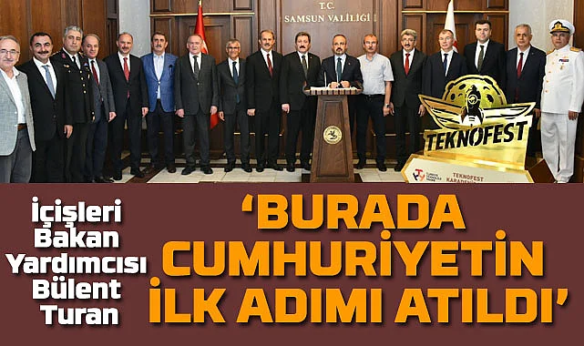 Turan: Samsun dünyanın barış adımlarının atılacağı yer olmaya hazır olmalıdır 