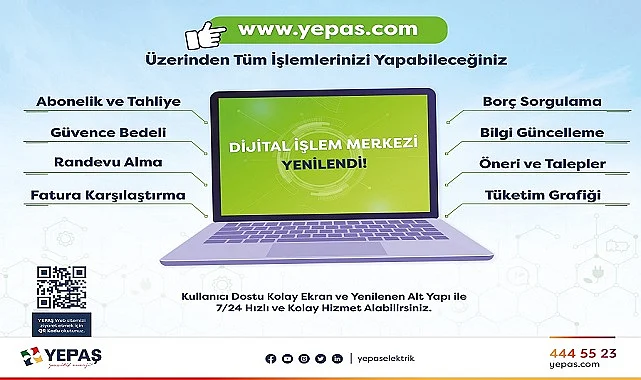 YEPAŞ Dijital İşlem Merkezi’ni Kullanıma Sundu