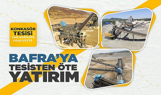 Bafra Belediyesi Konkasör Tesisi Tam Kapasite Faaliyette 
