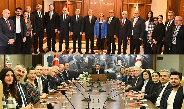 Samsun Akademik Odalar Birlikteliği Vali Orhan Tavlı'yı Ziyaret Etti
