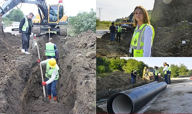 Samsun'da 9 ilçeye 140 kilometre uzunluğunda içme suyu hattı döşeniyor