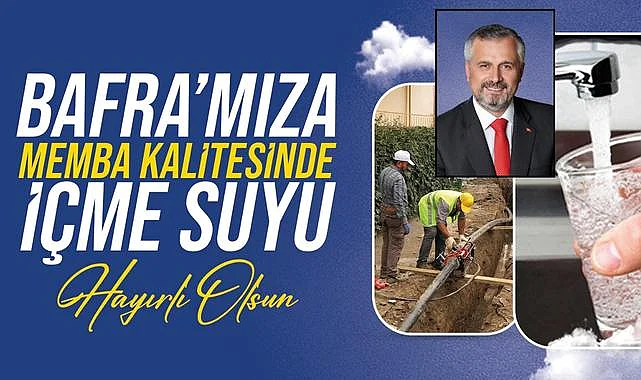 19 Mayıs Dağköy Barajı'ndan arıtılan su Bafra'ya can suyu oldu