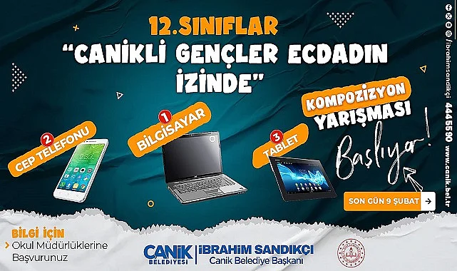 Canik Belediyesi'nden Cumhuriyetin 100. Yılına Özel Yarışma 