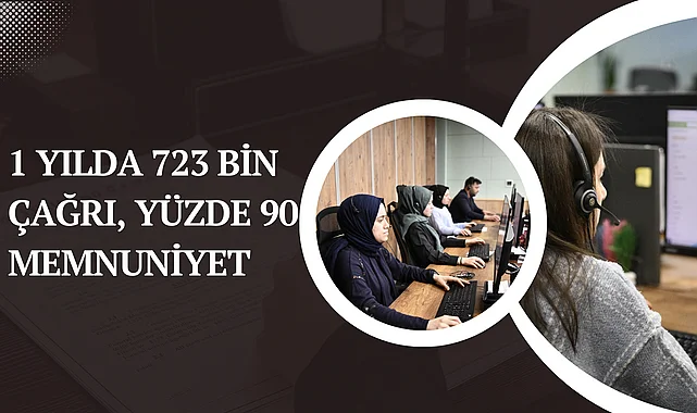1 yılda 723 bin çağrı, yüzde 90 memnuniyet