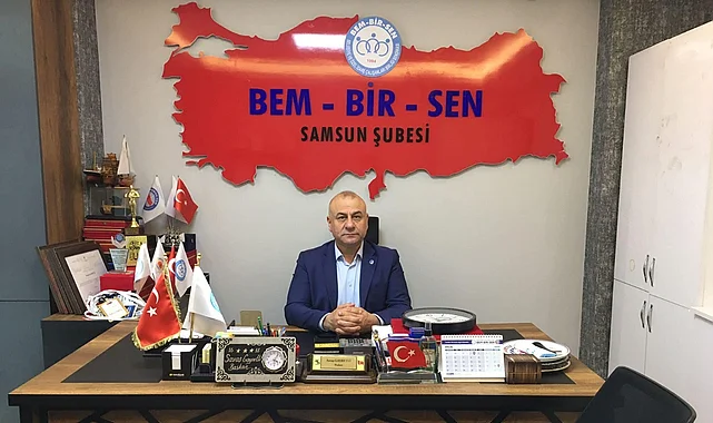 Bem Bir Sen Samsun Şube Başkanı Gayretli 10 Ocak kutlama mesajı