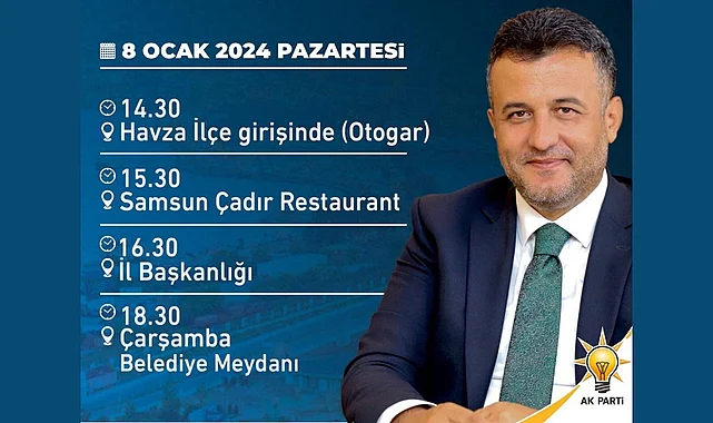 Samsun Büyükşehir Belediye Başkan Adayı Halit Doğan törenle karşılanacak