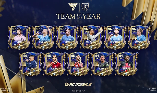 Yılın Takımı EA SPORTS FC Mobile için yayınlandı!