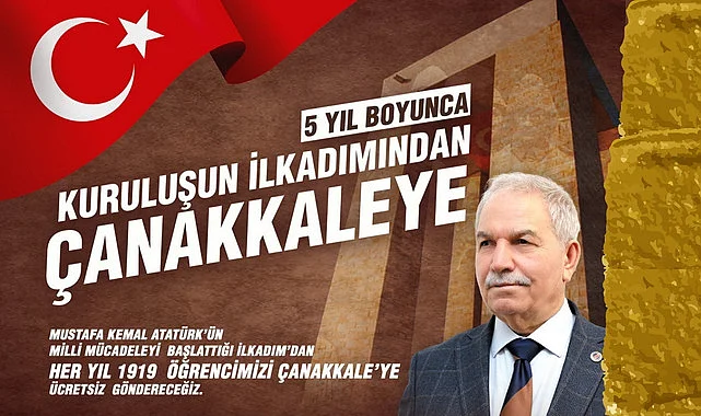 İlkadım Belediyesi'nden Kuruluş’un İlk adımından Çanakkale’ye Projesi