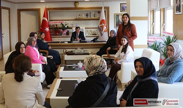 AK Parti Kadın Kollarında Havza Belediye Başkanı İkiz’e ziyaret