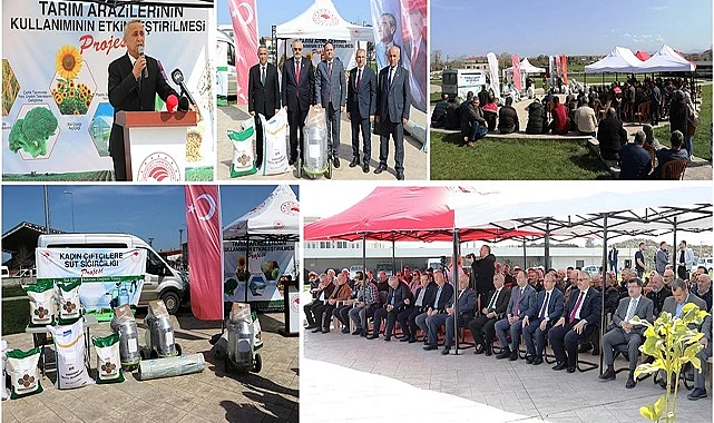 Bafra'da çiftçilere tohum ile sera naylonu desteği 