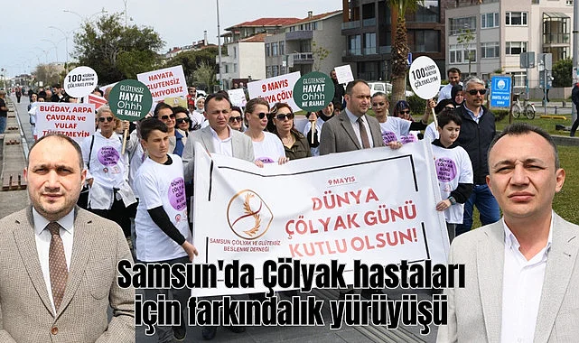 Samsun'da Çölyak hastaları için farkındalık yürüyüşü