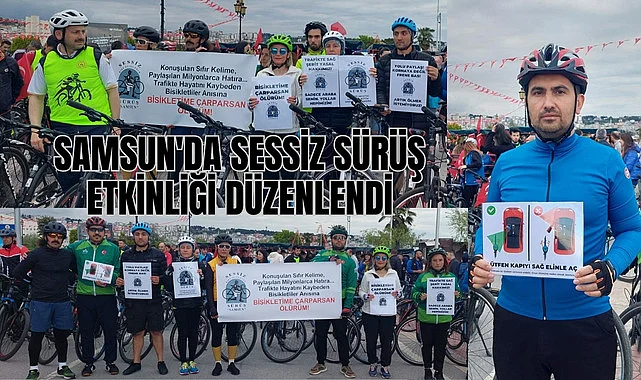 Samsun'da sessiz sürüş (Ride Of Silence) etkinliği