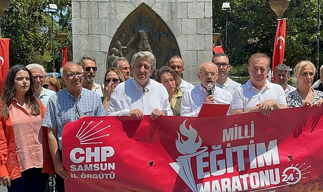 CHP Samsun'da 24 saatlik Eğitim Maratonu açıklaması