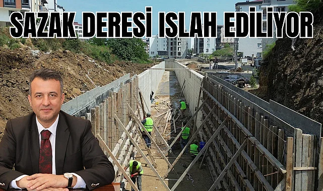 SASKİ Sazak Deresi’nde ıslah çalışmalarını sürdürüyor