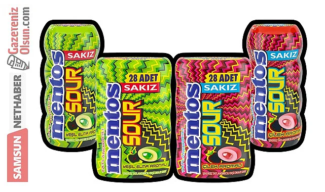 Mentos Sour Sakız raflarda yerini aldı!