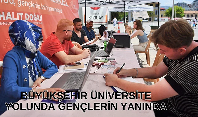 Samsun Büyükşehir Belediyesi gençlerin her zaman yanında