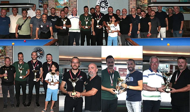 3 Bant Bilardo Samsun İl Birinciliği Turnuvası sona erdi