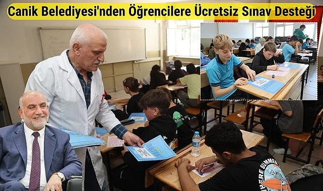 Canik Belediyesi'nden Öğrencilere Ücretsiz Sınav Desteği