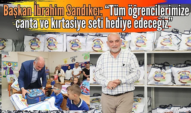 Canik Belediyesi'nden tüm öğrencilere çanta ve kırtasiye seti!