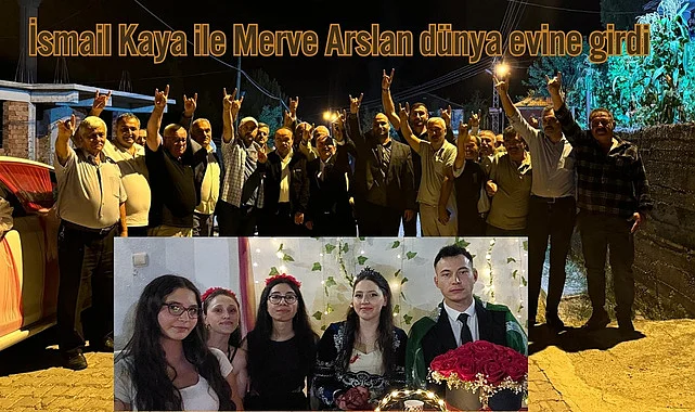 Havzalı muhtar İsmail Kaya oğlunu evlendirdi
