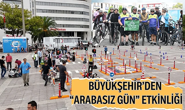 Samsun'da Avrupa Hareketlilik Haftası kapsamında arabasız gün etkinliği