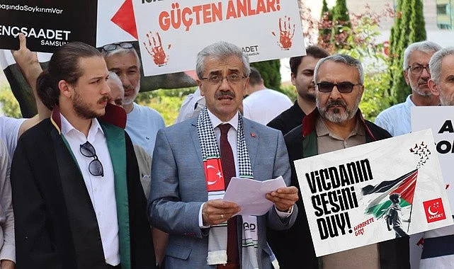 İsrail’in yaptığı vahşete Samsun'da tepki gösterilecek!