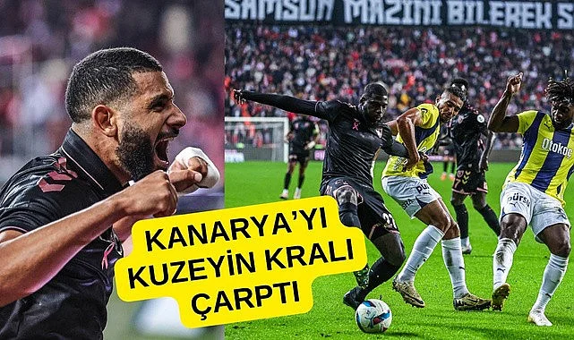 Samsunspor Fenerbahçe maçı golleri özel fotoğrafları