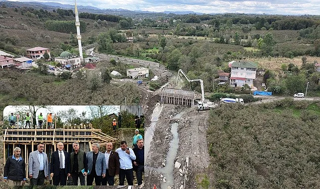 Terme Bazlamaç yeni köprüsüne kavuşuyor