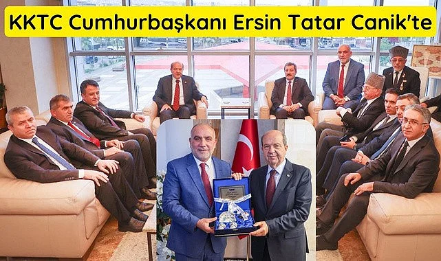 Başkan İbrahim Sandıkçı KKTC Cumhurbaşkanı Ersin Tatar'ı Ağırladı