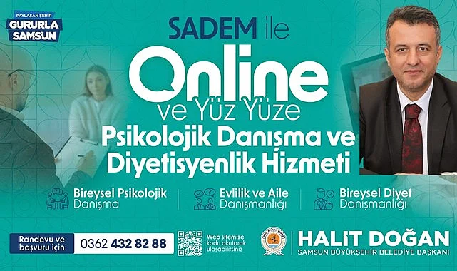Samsun'da online psikolog ve diyetisyen hizmeti