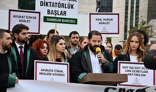 Samsun Haber Avukatlar CMK ücret tarifesinin AAÜTYE ile eşitlenmesini istiyor!