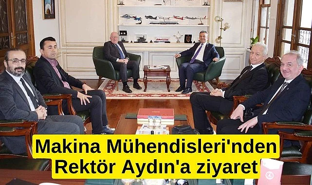 Samsun Makina Mühendisleri'nden Rektör Aydın'a ziyaret