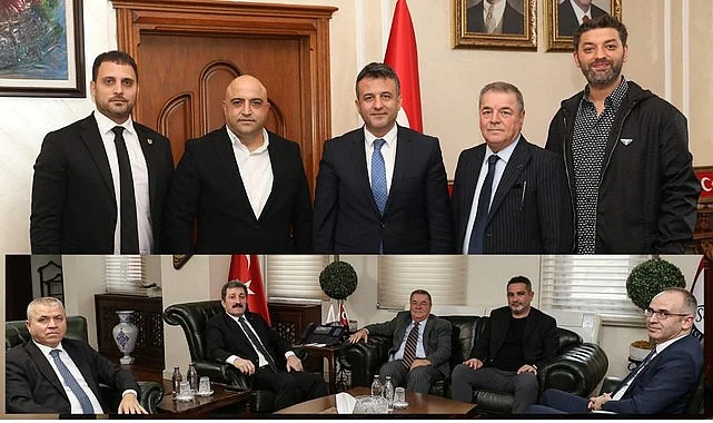 Samsunspor'dan Vali Tavlı ve Başkan Doğan'a ziyaret