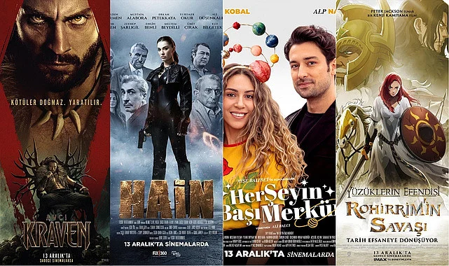 13 Aralık Cuma Günü Vizyona girecek Filmler