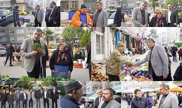 MHP Samsun İl Başkanı Burhan Mucur'dan Pazar Esnafı Ziyareti