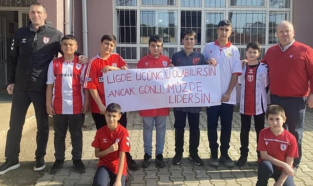 Manisa Urganlı İmam Hatip Ortaokulu'ndan Samsunspor'a Sevgi ve Destek